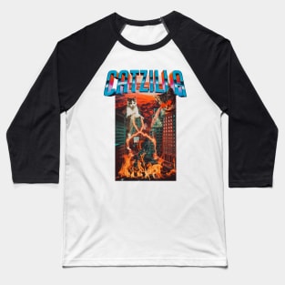 Catzilla Baseball T-Shirt